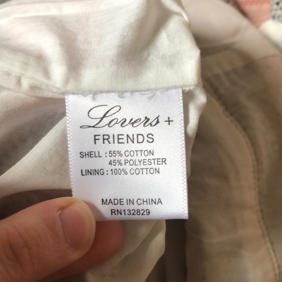 LOVERS + FRIENDS PEPLUM STRIPPED FRINGE DRESS SIZE SMALL - Picture 4 of 6